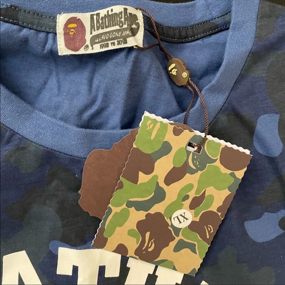 Bape 🐒 blue camo camouflage bathing ape - Picture 4 of 5